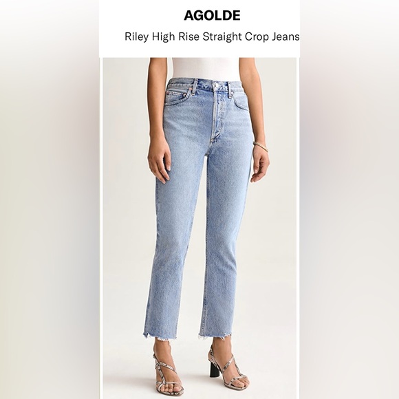 Agolde Riley High Rise Straight Crop Jean - Picture 3 of 14
